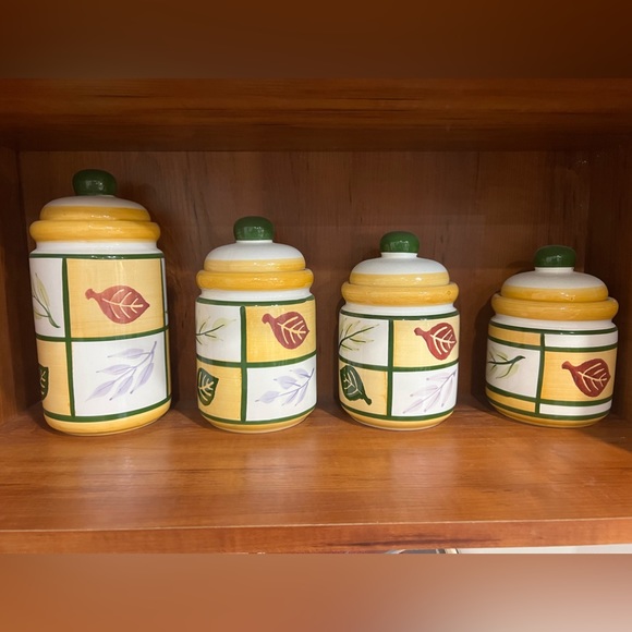 Ensemble de 4 pots de céramique - Picture 1 of 2